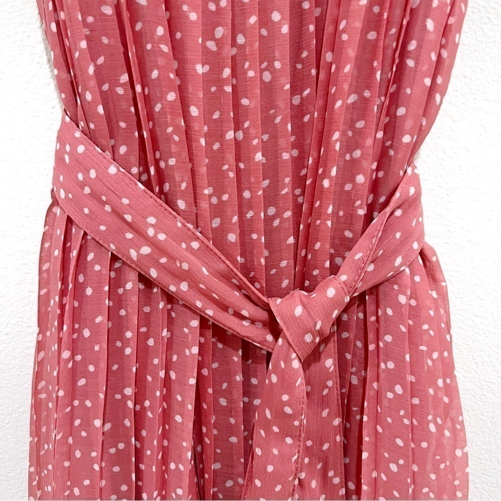 ABERCROMBIE Kids Pleated Pink and White Poka Dot Dress - Picture 5 of 11